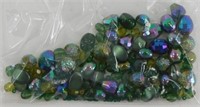 Antique Black Aurora Finished Glass Beads -