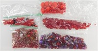 Antique and Vintage Red Glass Beads for