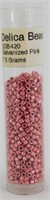 Vintage 1997 Galvanized Pink Delica Beads for