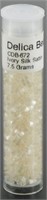 1997 Vintage Ivory Silk Satin Delica Beads for