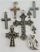 Metal Cross Charms for Jewelry Making