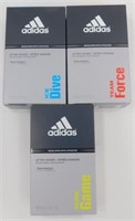3 New 3.4 oz Bottles of Adidas After Shave