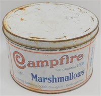 * Original Vintage 5 lbs Campfire Marshmallow Tin