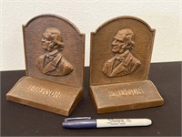 Vintage Heavy Emerson Bookends