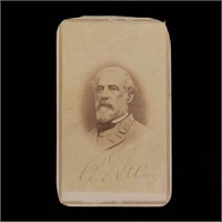 Autographed Robert E. Lee CDV by Jones & Vanerson Photographers, Richmond - Hennage Collectton