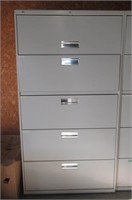 Hon GRay 5-Dr Legal Lateral Filing Cabinet