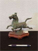 Vintage Bronze Horse Made in Hong Kong