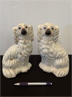 Pair Antique Staffordshire Dogs