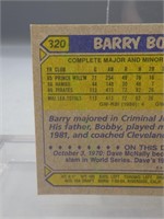 1987 Topps Barry Bonds Baseball Card #320