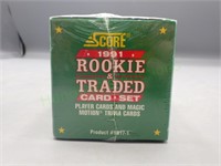 Unopened SCORE 1991 Rookie & Traded Baseball Set