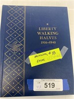 LIBERTY WALKING HALVES 1916-1940 COIN BOOK, NOT