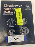 EISENHOWER-ANTHONY DOLLARS 1971-1999 COIN BOOK,