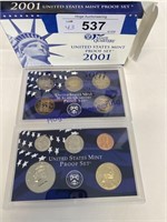 2001 MINT PROOF SET W/ STATE QUARTERS