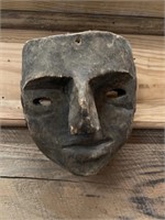 Vintage Wood Carved Mask