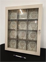 Wood & Glass Hanging Display Case