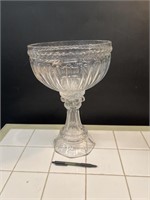 Heavy Glass Pedestal Bowl