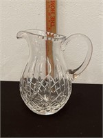 Heavy Crystal Glass Water Pitcher