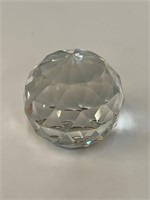 Small Vintage Crystal Paperweight