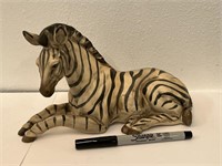 Vintage Ceramic Hand Painted Zebra