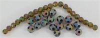 Specialty Glass Beads, Aurora and Rough Finished
