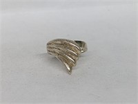 .925 Sterling Silver Fanned Ring