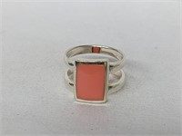 .925 Sterling Silver Gemstone Ring