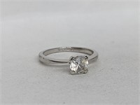 .925 Sterling Silver Avon Round Solitaire Ring