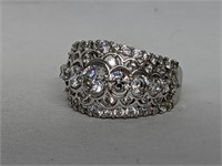 .925 Sterling Silver CZ  Ring
