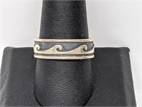 925 Sterling Silver Waves Band