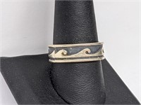 925 Sterling Silver Waves Band