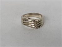 .925 Sterling Silver Swirled Band