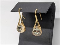 Vermeil/.9255 Sterling Silver Gemstone Earrings