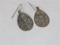 .925 Sterling Silver Dangle Earrings