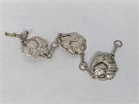 .925 Sterling Silver Flower Bracelet