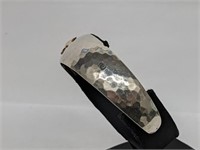 .925 Sterling Silver Seashell Cuff Bracelet