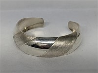 .925 Sterling Silver Taxco Cuff Bracelet