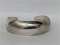 .925 Sterling Silver Taxco Cuff Bracelet