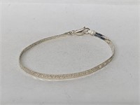 .925 Sterl Silv Best Friend Chain Bracelet