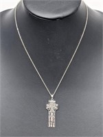 .925 Sterling Silver Celtic Cross Pend & Chain