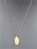 .925 Sterling Silver Religious Pend & Chain