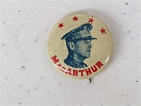 General Douglas McArthur Political Button