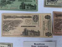 1800s-1900s Rep Natl Convention Tickets