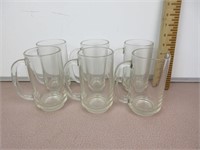 Set of 6 Glass Mugs