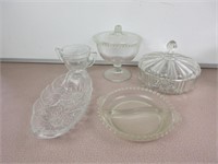 Glass and Crystal Candy Dishes