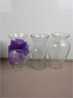 Assorted Vases and Milk Glass Vase