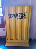 Scrambler Ducati advertising display