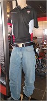 Ducati Corse polo, belt and Levi jeans