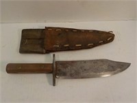 Antique Knife and sheath 13" long!
