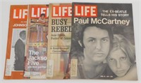 (4) 1970's Life Magazines