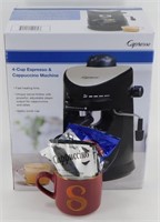 * New Espresso & Cappuccino Machine w/ Cup &